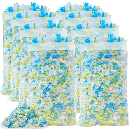 HONEHO 17.6kg Memory Foam-Füllung für Sitzsäcke, Hinzufügen von Gelpartikeln, gemütlich und weich, ideal zum Füllen von Sitzsäcken für Kinder, Kissen, Hundebetten, Sofakissen von HONEHO