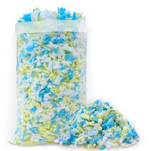 HONEHO 2,2 kg zerkleinerte Memory-Schaum-Füllung, bequeme und weiche Sitzsack-Füllung, Memory-Schaum-Füllung für Kühlkissen, Sitzsack, Stofftiere, Hundebett, Couchkissen von HONEHO