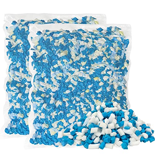 HONEHO 4.4KG Memory-Schaumstoff füllung für sitzsack,Hinzufügen von Gelpartikeln gemütlich und weich, ideal für das Füllen von sitzsack Kinder, Kissen, Hundebett, Sofa-Kissen von HONEHO