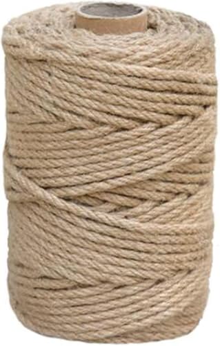 HONENCN 5 mm x 30 Meter natürliches Jute-Hanfseil, strapazierfähig, dick, für Garten, Bindung, Handwerk, Verpackungsmaterial, Kratzbaum, Kratzbaum HONENCN 5 mm x 30 Meter natürliches Jute-Hanfseil, strapazierfähig, dick, für Garten, Bindung, Handwerk, Verpackungsmaterial, Kratzbaum, Kratzbaum von HONENCN