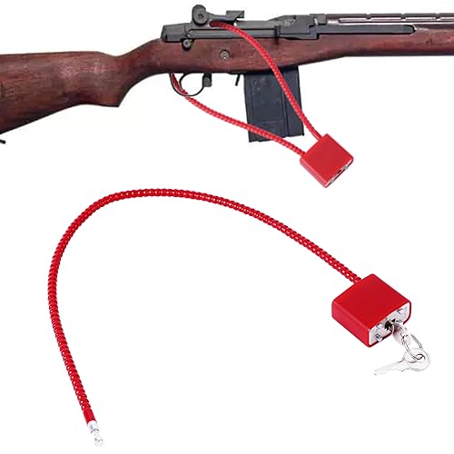 Waffenschloss Abzugschloss Vorhängeschloss für Waffen Mit Schlüsseln - rot Waffenschloss Abzugschloss Vorhängeschloss für Waffen Mit Schlüsseln - rot von HONESECUR