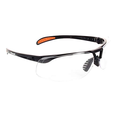 Honeywell 1015366 Protege Floating Lens Eyewear Metallic-Schwarzer Rahmen mit klarer Anti-Kratz-Linse von HONEYWELL