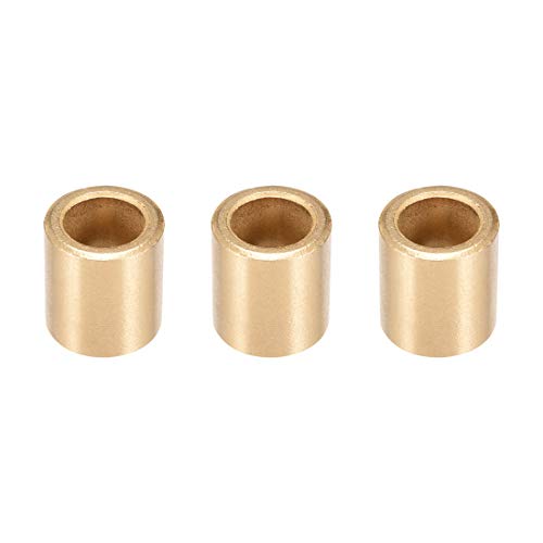 Lagerhülse, 12 mm Bohrung x 18 mm Außendurchmesser x 12 mm Länge, selbstschmierende Sinterbronzebuchsen, 3 Stück von HONGBA