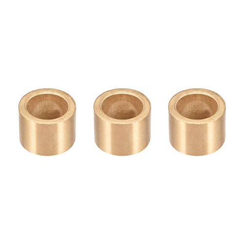 Lagerhülse, 12 mm Bohrung x 18 mm Außendurchmesser x 12 mm Länge, selbstschmierende Sinterbronzebuchsen, 3 Stück von HONGBA