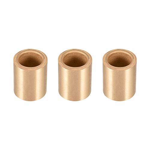 Lagerhülse, 12 mm Bohrung x 18 mm Außendurchmesser x 12 mm Länge, selbstschmierende Sinterbronzebuchsen, 3 Stück von HONGBA