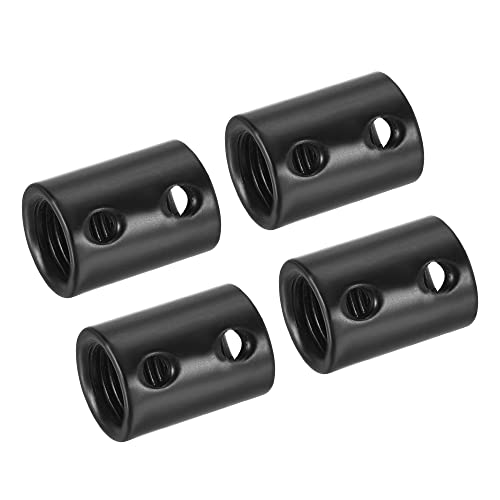 Runde Überwurfmutter M10 M4 Gewindehülse Stehbolzen Stangenadapter Rohrverbinder Schwarz 4 Stück Runde Überwurfmutter M10 M4 Gewindehülse Stehbolzen Stangenadapter Rohrverbinder Schwarz 4 Stück von HONGBA
