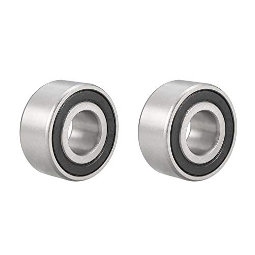Uxcell 5202-2RS 3202-2RS Zweireihiges Schrägkugellager 15 x 35 x 15,9 mm Versiegelte Chromstahllager 2er-Pack von HONGBA