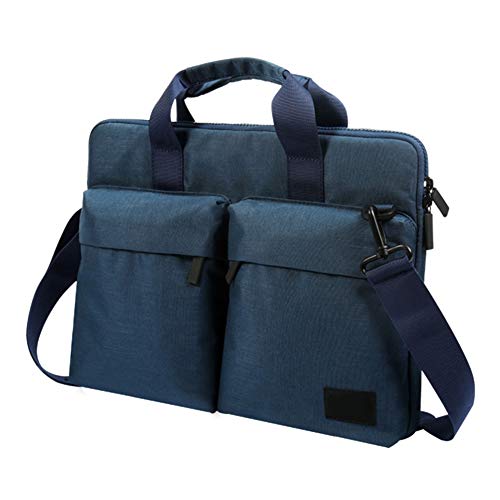 HONGBI 12-15.6 Zoll Laptoptasche Aktentaschen Handtasche Tragetasche Schulter Tasche Notebooktasche Laptop Sleeve Laptop hülle Blau 15.4"(39x3x29cm) von HONGBI