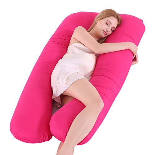 HONGBI Luxuriöses U-förmiges Schwangerschaftskissen, Seitenschläferkissen, Stillkissen mit Abnehmbarem und Waschbarem Bezug Rot Kissen:150X80cm HONGBI Luxuriöses U-förmiges Schwangerschaftskissen, Seitenschläferkissen, Stillkissen mit Abnehmbarem und Waschbarem Bezug Rot Kissen:150X80cm von HONGBI