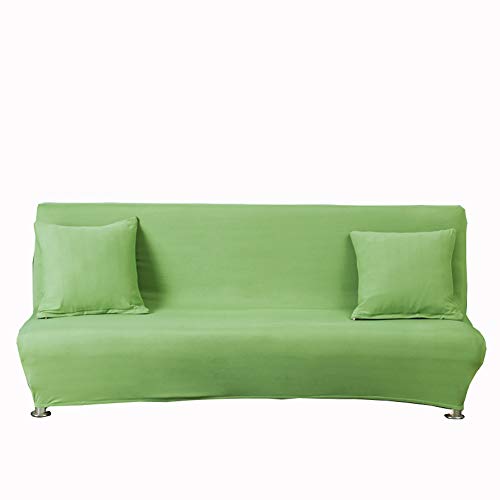 Klappsofa Bezug Stretch Sofabezug ohne Armlehnen,Einfarbiger Schlafsofa Sofahusse Stretch Sofa-Überwürfe Antirutsch Sofa Abdeckung Schonbezug Stretchhusse All-Inclusive Couch überzug A 120-155CM von HONGBI