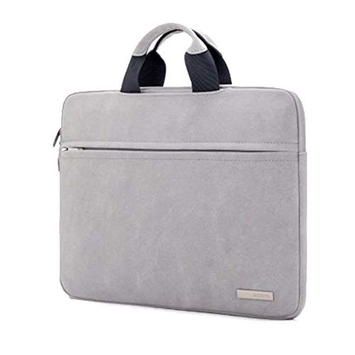 HONGBI Laptop Tasche Handtasche Notebook Hülle Sleeve Aktentasche Wasserdichtem für iPad Pro/MacBook Air/MacBook Pro/Surface Pro 6/Samsung Grau1 13.3"(35.5x2x25cm) von HONGBI