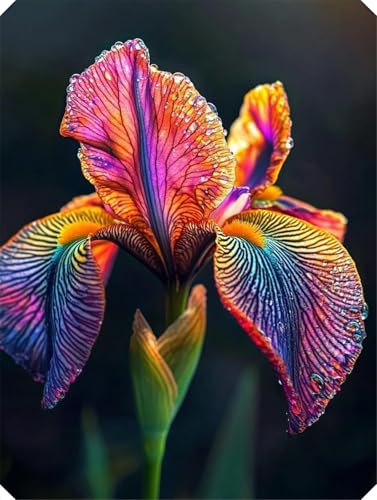 Iris Zwiebeln, Geringer WartungsaufwandIm Freien, Iris Pflanze, Schön Iris Zwiebeln, Bepflanzung des Hausgartens, Iris - Schwertlilien, Winterhart Mehrjährig, A-6zwiebeln von HONGDET