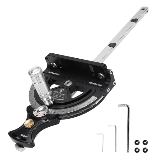 HONGDUI HD-TB01 Präzisions-Gehrungslehre 0-70 Grad Holzbearbeitung Tischsäge Schiebegriff 70 Winkel Montage Winkel Lineal mit Schnell 0° von HONGDUI