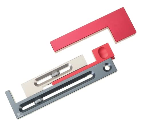 HONGDUI JF15 Kerfmaker Tischsäge Slot Adjuster Einsteck- und Zapfenwerkzeug Holzbearbeitung Beweglicher Messblock von HONGDUI