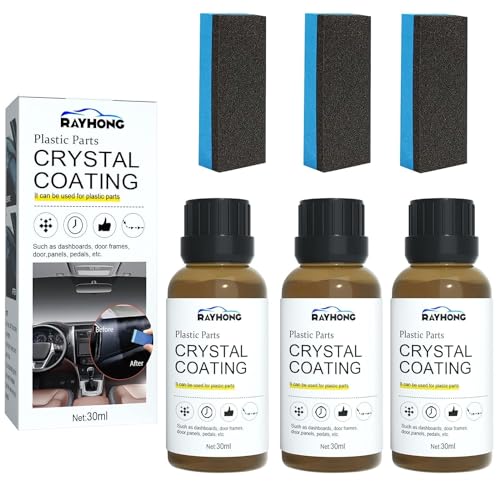 Auto-Kunststoff-Restaurator,Car Plastics Restorer,Auto-Plastikteile-Renovierungsmittel,Auto Kunststoff Restaurator,Auto Plastikteile Renovierungsmittel,Kunststoffteile Kristalline Beschichtung,3 Stück von HONGECB