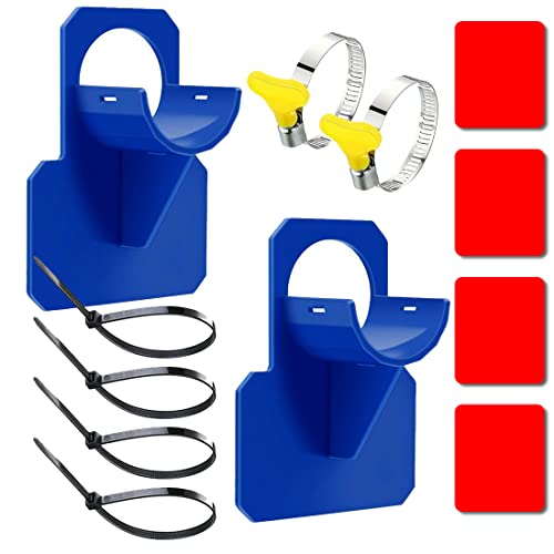 YEAP 2 Stück Pool Schlauchhalterung, Kunststoff Schwimmbad Rohrhalter, Schwimmbad Rohrhalterung, Swimming Pool Pipe Holder, Pool Rohrhalter Fitting, für Weniger als Ø38mm Poolschlauch, Blau von HONGECB