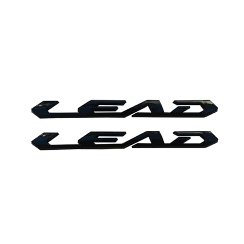 Für Honda LEAD125 BLEI 100 110 2015-2024 Moto Racing Motorrad 3D Emblem Abzeichen Aufkleber Kraftstoff Tank Aufkleber Tank Pad Protector Aufkleber(SCHWARZ) von HONGLIAUTO