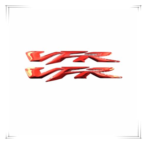 Für Honda VFR 400 700 750 800 1200 Aufkleber Aufkleber Tank Grafik Pad Logo Abzeichen Emblem Motorrad Dekoration Label Racing Aufkleber(ROT) von HONGLIAUTO