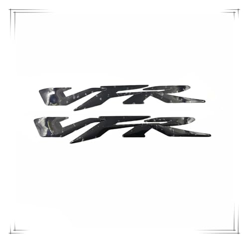 Für Honda VFR 400 700 750 800 1200 Aufkleber Aufkleber Tank Grafik Pad Logo Abzeichen Emblem Motorrad Dekoration Label Racing Aufkleber(SCHWARZ) von HONGLIAUTO