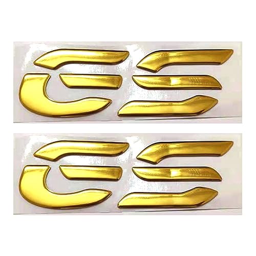 HONGLIAUTO Für BMW R1250GS F850GS F750GS F700GS F800GS F650GS R1200GS 2014-2025 Motorrad 3D Emblem Abzeichen Aufkleber Tank Rad GS Aufkleber(Gold) von HONGLIAUTO