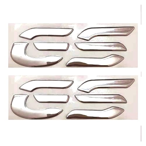 HONGLIAUTO Für BMW R1250GS F850GS F750GS F700GS F800GS F650GS R1200GS 2014-2025 Motorrad 3D Emblem Abzeichen Aufkleber Tank Rad GS Aufkleber(Silber) von HONGLIAUTO
