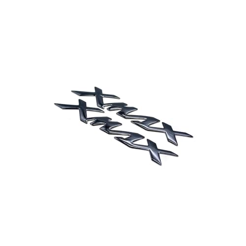 HONGLIAUTO Für N-MAX 125 155 2012-2025 NMAX 3D Motorrad Zubehör Logo Abzeichen Chrom Aufkleber Weiche Kunststoff Aufkleber(SCHWARZ) von HONGLIAUTO