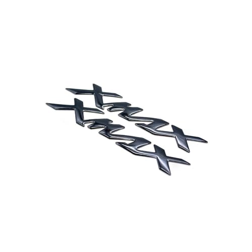 HONGLIAUTO Für NMAX 125 155 2014-2025 Motorrad Emblem Abzeichen Aufkleber 3D Tank Rad Logo N-MAX Aufkleber(SCHWARZ) von HONGLIAUTO