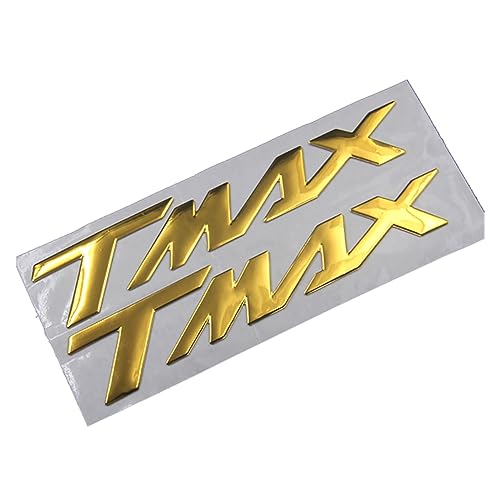 HONGLIAUTO Für Yamaha XMAX250 XMAX300 TMAX530 TMAX500 SMAX155 NMAX155 Motor 3D Emblem Abzeichen Aufkleber Tank NMAX Xmax SMAX TMAX Aufkleber(TMAX Gold) von HONGLIAUTO