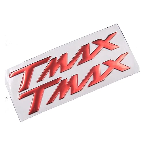 HONGLIAUTO Für Yamaha XMAX250 XMAX300 TMAX530 TMAX500 SMAX155 NMAX155 Motor 3D Emblem Abzeichen Aufkleber Tank NMAX Xmax SMAX TMAX Aufkleber(TMAX Red) von HONGLIAUTO