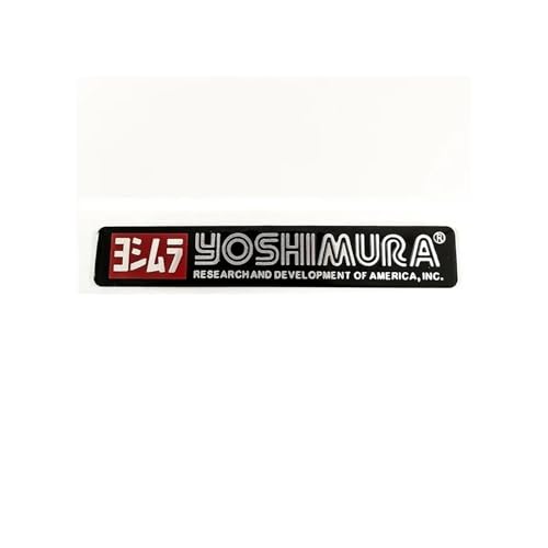 HONGLIAUTO Für Yoshimura Two Brother Arrow Modifizierte Teile Motorrad-Auspuffspitzen-Rohraufkleber CF Moto Aluminium 3D Hitzebeständige Aufkleber(16) von HONGLIAUTO
