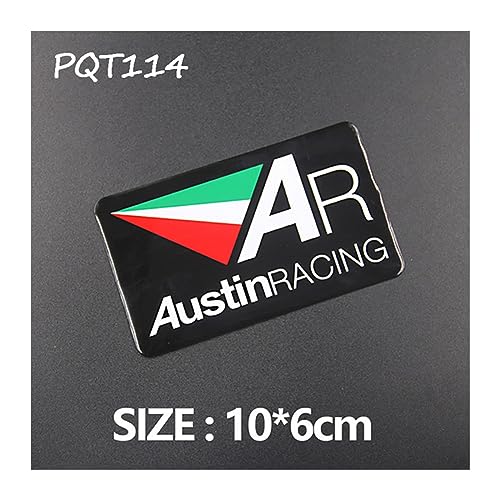 HONGLIAUTO Motorrad-Auspuffrohre Aufkleber Aufkleber Aluminium 3D Hitzebeständige Aufkleber Aufkleber 2012-2025 Dekoration Aufkleber(PQT114) von HONGLIAUTO