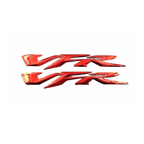Motorrad 3D 2018-2025 Für Honda VFR400 VFR700 VFR750 VFR800 VFR800X VFR1200 Emblem Abzeichen Aufkleber Tank Rad Aufkleber Weiche Reflektierende Aufkleber(ROT) von HONGLIAUTO