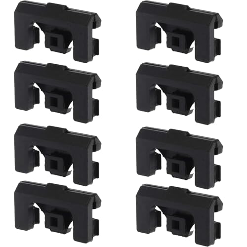 8 x Fritteusen-Silikon-Stoßfänger (schwarz) von HONGLINSONG