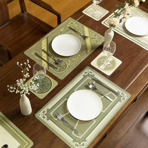 Französisches Farbenspiel – Platzdeckchen Lederoptik Abwaschbar 50×35 cm (6er Set) | rutschfest • Beidseitig • Hitzebeständig für Esstisch & Küche • Tischunterlage • Outdoor-geeignet Französisches Farbenspiel – Platzdeckchen Lederoptik Abwaschbar 50×35 cm (6er Set) | rutschfest • Beidseitig • Hitzebeständig für Esstisch & Küche • Tischunterlage • Outdoor-geeignet von HONGSAMiqipa