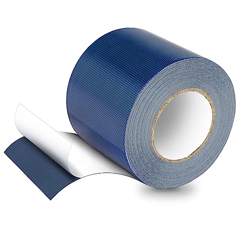 PVC Planenband, Reparaturklebeband für Gewebeplanen, Planenflicken, 5M*8CM, für lkw abdeckplane, Markise, Zelt, Blau von HONGTAISHENG