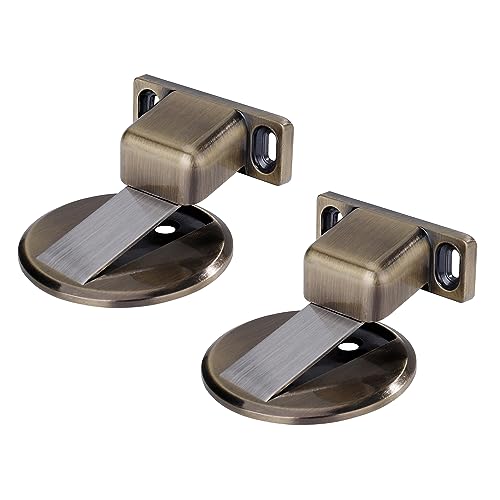 Türstopper Edelstahl Boden Türstopper Magnetisch Bodentürstopper Tür Stopper Boden für Türpuffer Boden Wandpuffer Zum Schutz Von Wand 2 Stück Bronze von HONGXIN-SHOP