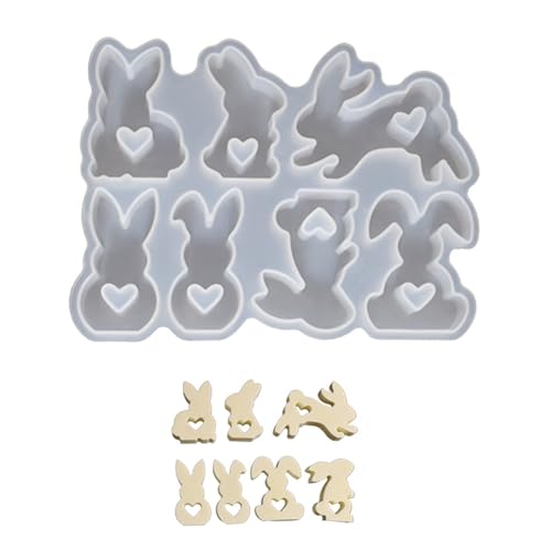 HONGXINHAO Silikonformen zur Kerzenherstellung, Osterhasen-Form, Handarbeitszubehör, Silikon-Textur für Handwerk und Heimdekorationen von HONGXINHAO
