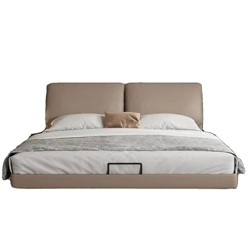 HONGYISHI Braun Vintage Schwebender Bettrahmen Ergonomisch Gepolstertes Kopfteil Holzlatten Unterstützung Geräuschfrei HONGYISHI Braun Vintage Schwebender Bettrahmen Ergonomisch Gepolstertes Kopfteil Holzlatten Unterstützung Geräuschfrei von HONGYISHI
