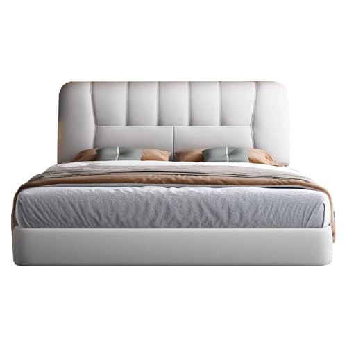 HONGYISHI Graues, modernes Bettgestell in voller Größe, Queen-Size-Bett, mit Stauraum, ergonomisch, gepolstertes Kopfteil, Holzlatten, geräuschfrei HONGYISHI Graues, modernes Bettgestell in voller Größe, Queen-Size-Bett, mit Stauraum, ergonomisch, gepolstertes Kopfteil, Holzlatten, geräuschfrei von HONGYISHI