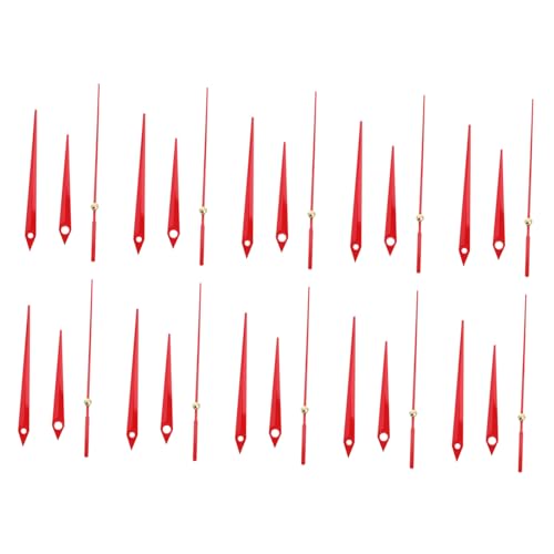 HONITANO 10 Sätze Metall Uhrzeiger Ersatz Clock Movement Needles Leicht Montierbar Für Wanduhr Basteluhren Roter Zeiger Stilvolles Design Uhrzeiger Replacement Kit von HONITANO