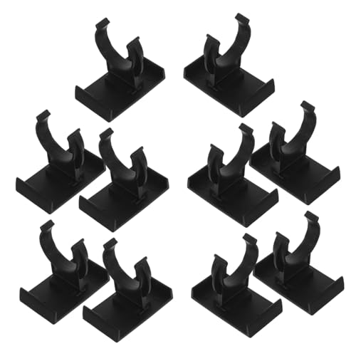 HONITANO 10 Sets Kunststoff Schrankfüße Schranknivellierer Bein Zehentritt Clips Gleit Kickboard Schranknivellierungsfüße Vinyl Befestigung Für Küchenschränke Weiß/Schwarz von HONITANO