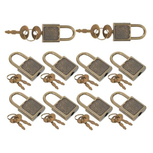 HONITANO 10 Sets Piraten Schatzkistenschloss Mini Schlüssel Mini Schlösser Mit Schlüsseln Vintage Schloss Retro Vorhängeschloss Schloss Für Schatzkisten Kleines Metall HONITANO 10 Sets Piraten Schatzkistenschloss Mini Schlüssel Mini Schlösser Mit Schlüsseln Vintage Schloss Retro Vorhängeschloss Schloss Für Schatzkisten Kleines Metall von HONITANO