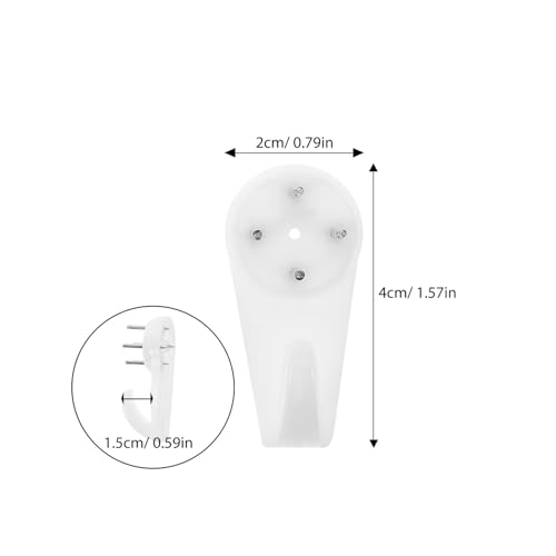 HONITANO 10 Stück Nahtlose Unsichtbare Wandhaken ohne Bohren für Betonwände Starke Tragkraft Vielseitig für Bilderrahmen Spiegel Fotos Einfache Montage und Rückstandslose Entfernung von HONITANO