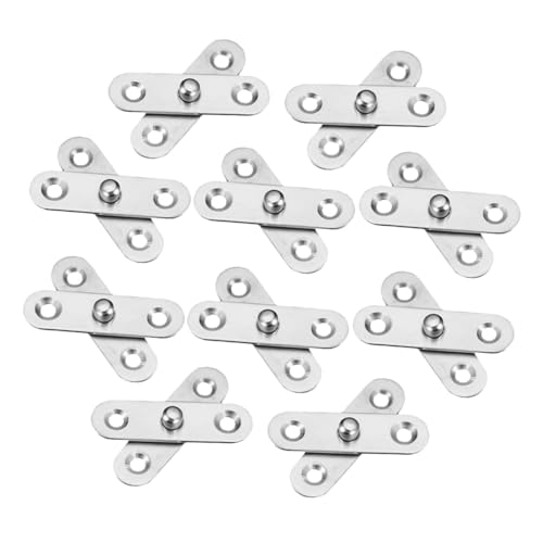 HONITANO 10 Stück Teiliges Edelstahl Schwenklager Verdeckte Türscharniere für Geheimtüren Möbel und Fenster Langlebig Korrosionsbeständig Vielseitig Einsetzbar Stilvolles Design von HONITANO