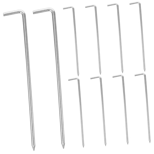 HONITANO 10 Stück Teiliges Metall Zeltheringe Verzinkt Förmig Robust Windfest Camping Heringe für Harten Boden Garten und Outdoor Nutzung HONITANO 10 Stück Teiliges Metall Zeltheringe Verzinkt Förmig Robust Windfest Camping Heringe für Harten Boden Garten und Outdoor Nutzung von HONITANO