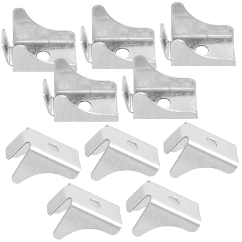 HONITANO 10 Stück Teiliges Robuste Metall Regalhalterungen für Aktenschränke und Küchenschränke Langlebige und Einfache Installation von Einlegebodenstützen für Bücherregale und von HONITANO