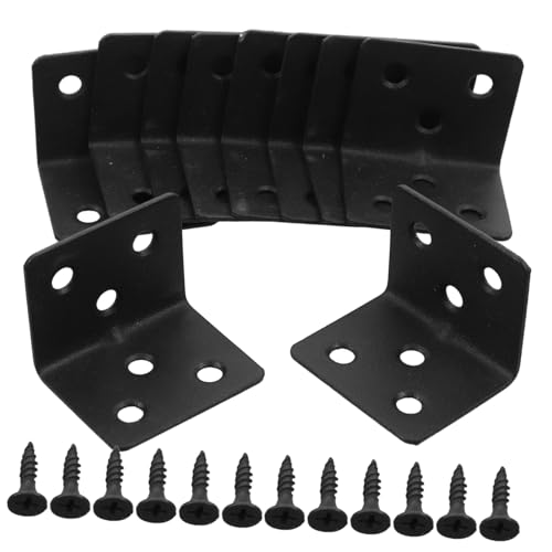 HONITANO 10 Stück Teiliges Schwerlast Winkelverbinder aus Kaltgewalztem Stahl Förmige Metallwinkel für Regalträger Möbelverstärkung und Stabile Eckhalterung mit Schrauben für DIY Regalbau HONITANO 10 Stück Teiliges Schwerlast Winkelverbinder aus Kaltgewalztem Stahl Förmige Metallwinkel für Regalträger Möbelverstärkung und Stabile Eckhalterung mit Schrauben für DIY Regalbau von HONITANO