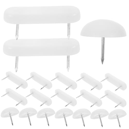 HONITANO 100 Stück Teiliges Möbelbeinschutz Nagelset Halbrunde und Doppelte Nylon Möbelgleiter rutschfest Geräuschdämpfend Kratzschützende Bodenschoner für Stuhl und Tischbeine Teppich und HONITANO 100 Stück Teiliges Möbelbeinschutz Nagelset Halbrunde und Doppelte Nylon Möbelgleiter rutschfest Geräuschdämpfend Kratzschützende Bodenschoner für Stuhl und Tischbeine Teppich und von HONITANO