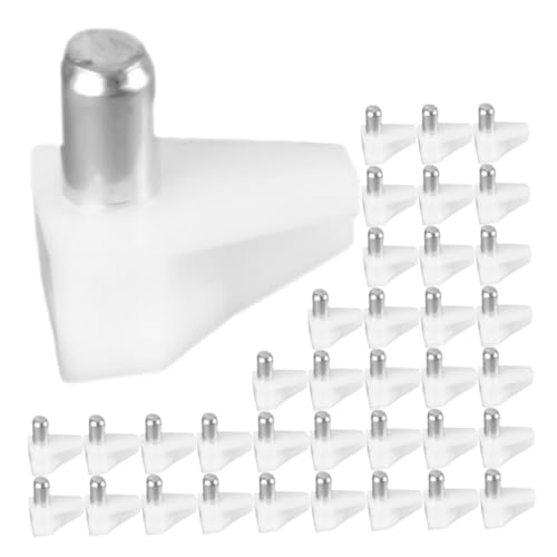 HONITANO 100 Stück Teiliges Regalbodenträger Weiße Einlegeboden Halter für Schränke und Bücherregale Stabile Stützen für Möbel Vielseitige Bodenträger für und Holzregale Einfache Montage von HONITANO