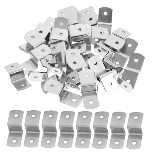 HONITANO 100 Stück Z Förmige Metallhalterungen Bildaufhänger Canvas Clips Verschleißfest Rostfrei für Bilderrahmen Regalhalter Tischbefestigung HONITANO 100 Stück Z Förmige Metallhalterungen Bildaufhänger Canvas Clips Verschleißfest Rostfrei für Bilderrahmen Regalhalter Tischbefestigung von HONITANO